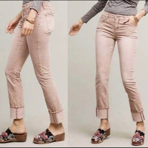 Anthropologie Pants - Anthropologie Pilcro And The Letterpress Parallel High Cuff Cords Size 29